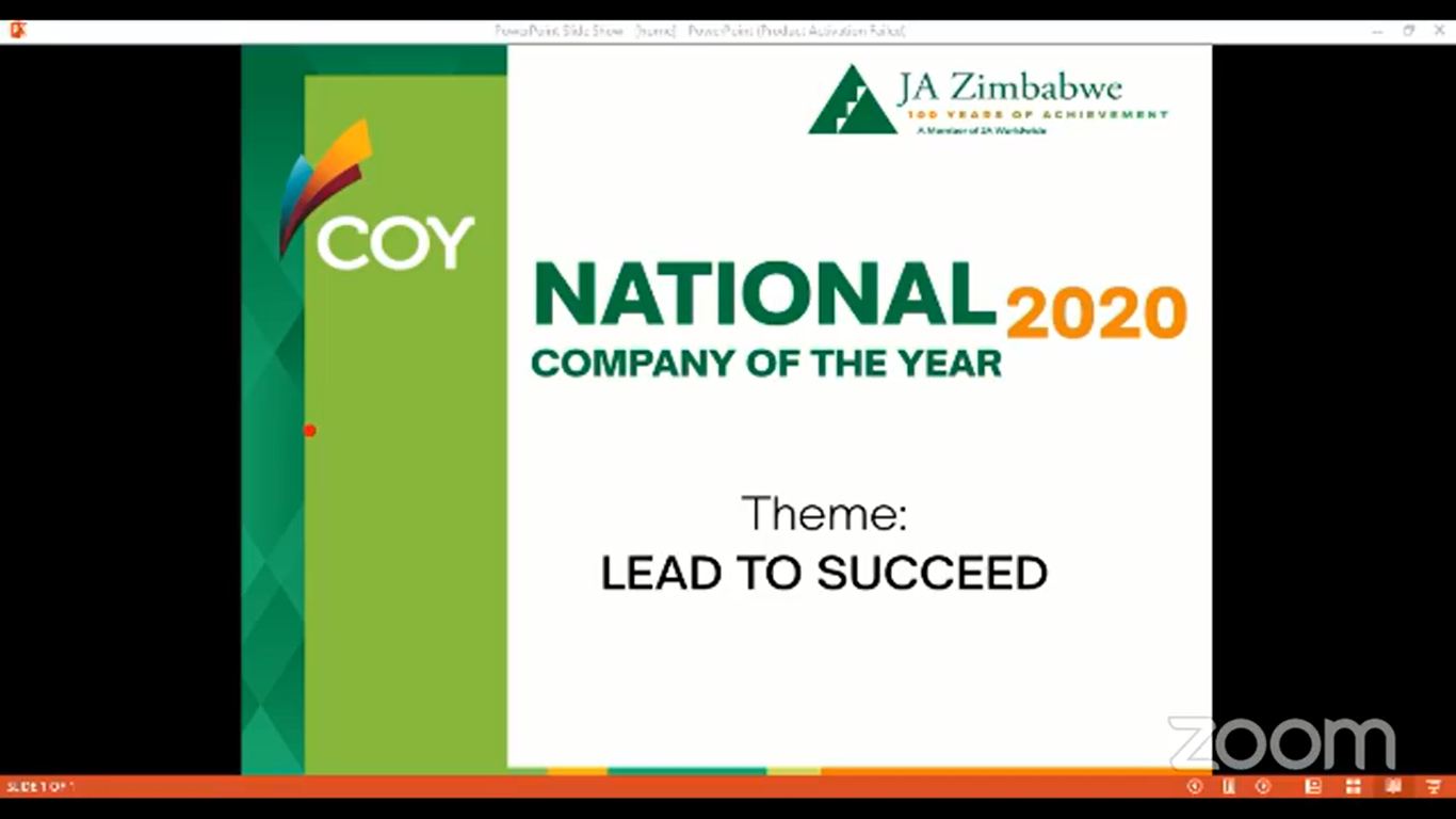 JA ZIMBABWE HELD ITS FIRST VIRTUAL COMPANY OF THE YEAR COMPETITION (COY)